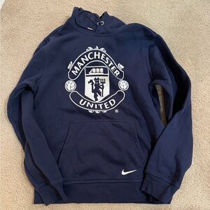 Nike Manchester United Navy Hoodie size large